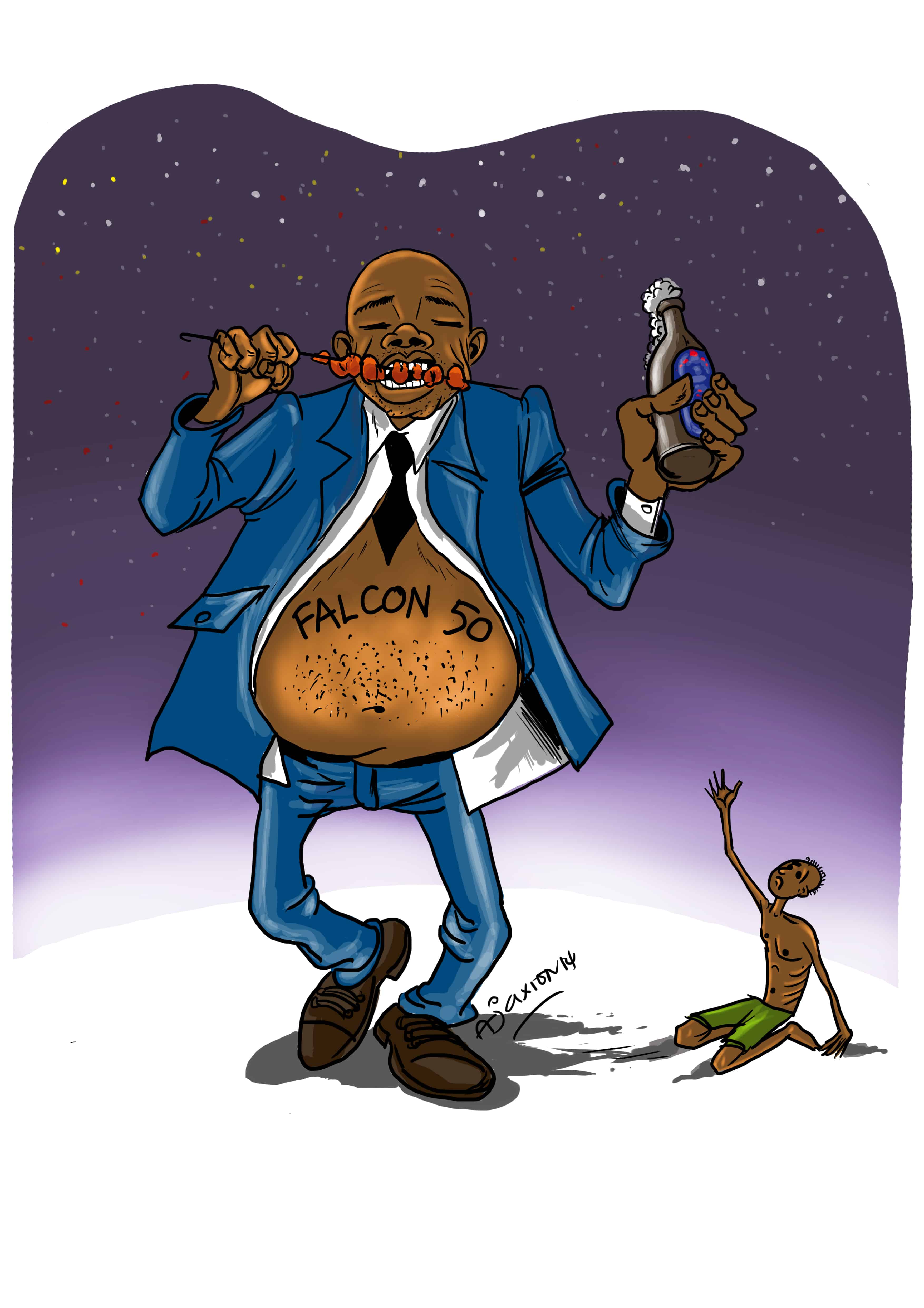 La gestion du Falcon50 copie