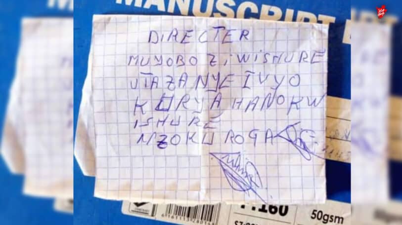 Tract au « Directer » à Gasorwe: pleurer de rire ou pleurer -rire ?